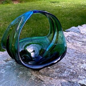 Beautiful glass bowl basket